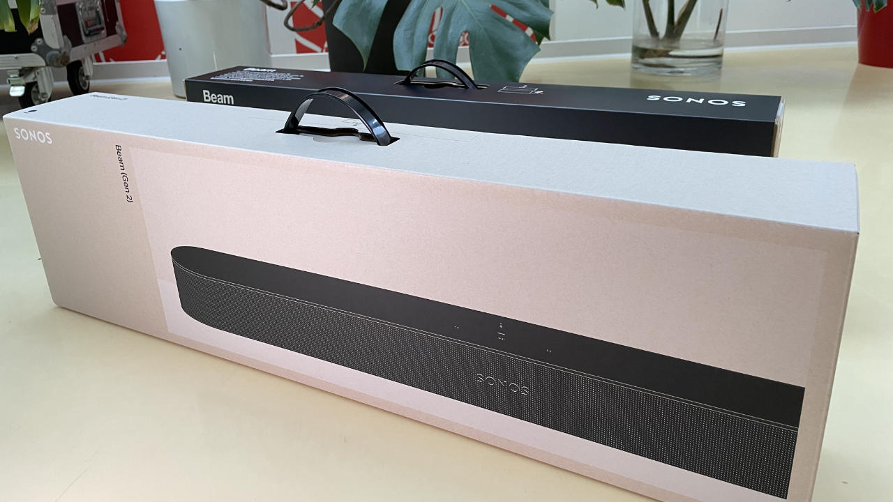 Verpackung Sonos Beam 1 vs Beam 2